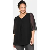 Sheego Klassische Bluse Tunika 3/4-Arm