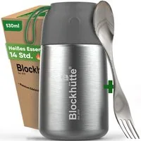Blockhütte Thermobehälter 530ml, Auslaufsicher, Auslaufsicher, Rostbeständig, Geruchsresistent
