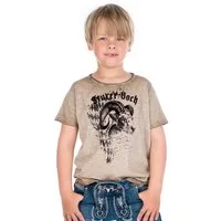 Hangowear Trachtenhemd Trachtenshirt Kind - GODWIN BAVARIA KIDS - beige