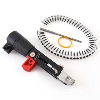 Automatic Chain Screw Gun Adapter For Electric Drill Adjustable Depth Nail Gun Attachment Woodworking Power Tool Part Wi
