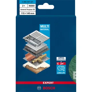 Bosch EXPERT N880 Vliesscheibe zum Handschleifen grün - 2608901221