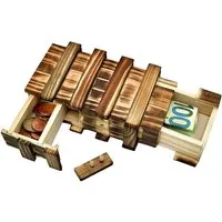 store HD Geschenkbox Magische Rätselbox - Geschenkbox aus Holz mit zwei Geheimfächern