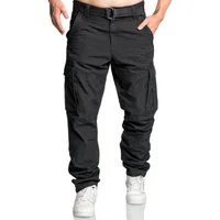 Amaci&Sons Cargohose PASCAGOULA Cargopants Herren Loosefit Jogger Cargo Chino Hose inkl. Gürtel