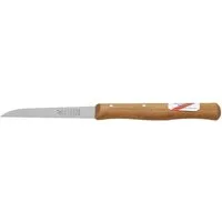 Windmühlenmesser Gemüsemesser, 85 mm gerade Klinge langer Griff aus Rotbuche