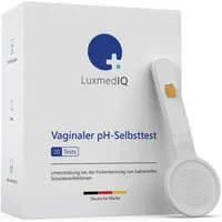 LuxmedIQ Intimpflege - Vaginaler pH-Test zur Früherkennung Bakterieller Vaginose, 5-tlg., Einfache & schmerzfreie Anwendung