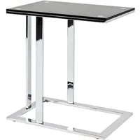 HAKU Beistelltisch Sofatisch, Wohnzimmertisch (1-St), rechteckig - aus Metall Silber B/T/H 54/37/58 cm
