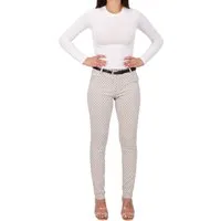 malito more than fashion Chinohose malito Damen gemusterte Stretch Chinohose 1032 gemusterte Stretch Chinohose comfort Hose