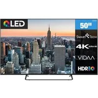 Smart Tech 50QV02K QLED-Fernseher (126 cm/50 Zoll, 4K Ultra HD, VIDAA Smart TV, VIDAA Smart TV, HDR, Bluetooth, Triple-Tuner)