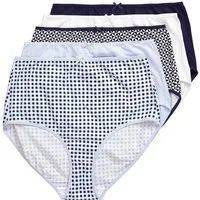Ulla Popken Maxislip Maxislips 5er-Pack Muster/einfarbig
