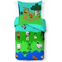Minecraft Kinderbettwäsche Minecraft Creative, Linon, 2 teilig, 100% Baumwolle