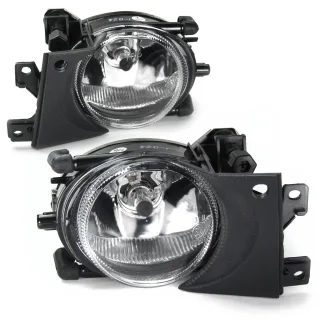 2x Nebelscheinwerfer NSW Klarglas Chrom + Birnen H8 für BMW 5er E39 Facelift