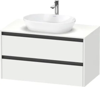 Duravit Ketho.2 Konsolenwaschtischunterbau wandhängend Weiß Matt 1000x550x568 mm - K24896018180000 K24896018180000