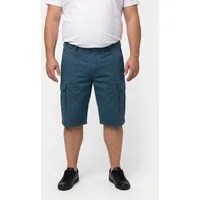 Men Plus Bermudas Cargo-Bermuda Baggy Fit Twill Elastikbund