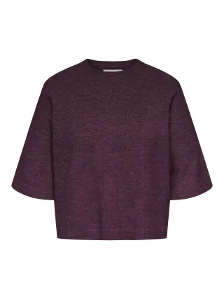 ONLY CARMAKOMA - CARSIMONI 3/4 PULLOVER KNT NOOS Mauve Wine - Gr. - 48