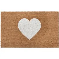 HANSE Home Fußmatte Mix Mats Kokos Heart, Türmatte, rechteckig, Höhe: 15 mm, Kokos, Schmutzfangmatte, Outdoor, Rutschfest, Innen, Kokosmatte, Flur