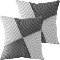 Amilian Dekokissen mit Füllung und Bezug - 2er Set - Zierkissen, Sofakissen - 40x40 cm, (2 Stück), Dekokissen mit Inlett - Couchkissen mit Kissenfüllung