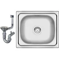 Faizee Möbel Edelstahlspüle Edelstahl Einbauspüle 50 x40 cm – Stilvoll, Praktisch & Kompakt