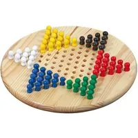 Philos Spiel Philos 3103 - Halma, rund, Kiefer, Strategiespiel, 29cm