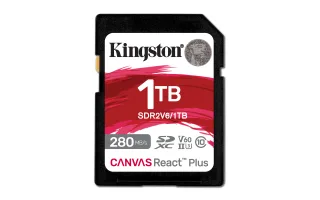 Kingston Canvas React Plus | sdr2v6/1tb | Flash-Speicherkarte