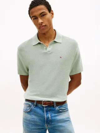 COOL TOUCH STRUCTURE SS POLO Minty Grey - Gr. - XXL