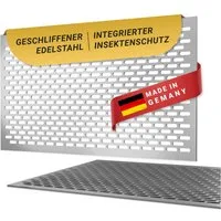 DeinLichtschacht Lichtschachtabdeckung Edelstahl mit Insektenschutz - in verschiedenen Größen und Muster, (Rostfrei, Begehbar & Langlebig), Perfekt für jeden Kellerschacht