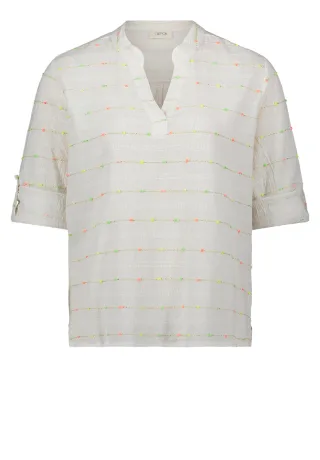 CARTOON - Casual-Bluse White/Orange - Gr. - 40