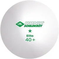 Donic Tischtennisball Elite 1* Poly 40+ 3 Stück weiß, Tischtennis Bälle Tischtennisball Ball Balls