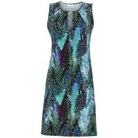 Ringella Sommerkleid Ärmelloses Freizeitkleid mit Zierring Leoprint
