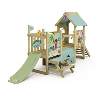 Disney First Journey Klettergerüst für Kleinkinder - Spielturm mit 60 cm Podesthöhe - Massivholz Garten Spielplatz für kleine Abenteurer - Wickey