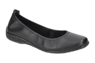 Josef Seibel Damen Ballerinas FENJA 01 schwarz black/black Echtleder Slipper