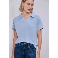 STREET ONE Shirttop mit Polo Kragen