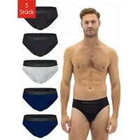 Burnell & Son Slip Herren Unterhosen aus Baumwolle (Packung, 5-St., 5er-Pack) Männer Unterwäsche mit elastischem Komfortbund