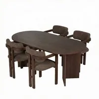 Skye Decor Essgruppe Sablin Modern 4 Japandi Set, (Set, 5-tlg., 1 Tish,4 Stühle), bestenend aus 4 Stühl und 1 Tish Modern Esszimmer Set