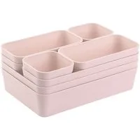 Engelland Schubladeneinsatz Schubladen-Organizer (Vorteils-Set, 8 St., individuelle Anordnung, passend für alle gängigen Schubladen), BPA-frei, spülmaschinengeeignet, gefrierschrankgeeignet