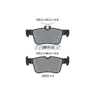 Textar Bremsbel?ge hinten Ford Galaxy Kuga 3 Mondeo 5 S-Max