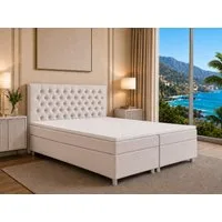 Best for Home Boxspringbett Boxspringbett Trinity K-14 7-Zonen Bonell 140–200 cm mit Stauraum (Boxspringbett-Set, 1-St., Bonell-Matratze, gepolstertes Kopfteil, Polsterbett versch. Größen), mit oder ohne Topper, Handwerksqualität