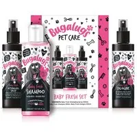 Bugalugs Tiershampoo Bugalugs Hundepflege-Set Shampoo Entwirrer und Parfüm Baby Fresh, 650 ml, (1-St), Hunde Shampoo, Hundeparfüm, Entwirrer