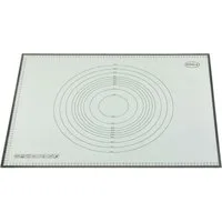 RÖSLE Backmatte, Silikon (1-tlg), Arbeitsmatte mit Maßen, Silikon, hitzebeständig, spülmaschinengeeignet