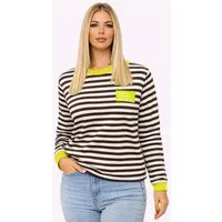 Worldclassca Longsleeve WORLDCLASSCA Longsleeve Shirt Streifen Langarm Sweatshirt Gestreift Neue Kollektion - Stilvolle und gemütliche Mode für Damen