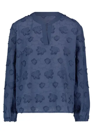 Betty Barclay - Bluse mit Blumenmuster blau - Gr. - 36