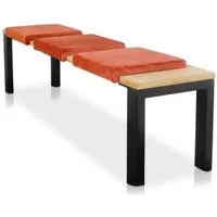Lycce Bankauflage Klemmkissen, Sitzkissen 40cm breit, 35cm Klemmtiefe - weich gepolstert, (1 St), 1 Klemmleiste, verrutscht nicht, verschiedene Samt Farben