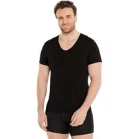FINN Design Shapinghemd mit starker Kompression - Kurzarm Shirt Herren mit Bauchweg Effekt Shapewear Unterhemd aus Baumwolle für einen flacheren Bauch