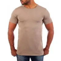 Young & Rich T-Shirt Herren Uni Basic rundhals Ausschnitt Unterziehshirt 1701 Rundhalsauschnitt unifarben kurzarm regular fit