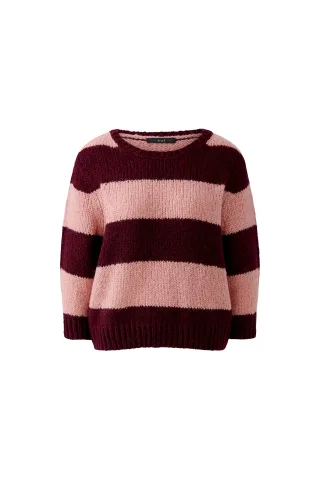 Oui - ESMY Pullover dk red red - Gr. - 38