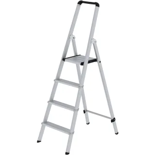 Munk ML Stufen-Stehleiter einseitig begehbar Aluminium eloxiert - 011254