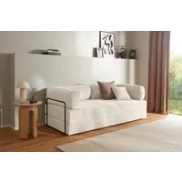 homsy by Ana Johnson Schlafsofa Folda Dauerschläfer, B: 206 cm, Liegefl. 181x198 cm, mit Bett-/Schlaffunktion, inkl. 1x Zierkissen, Tonnentaschenfederkern