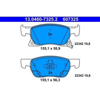 ATE Bremsbel?ge vorne Opel Astra K 13.0460-7325.2