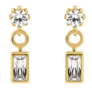 Orphelia 'Madelyn' Damen Ohrhänger aus 925er Sterling Silber - Gold ZO-7583/G
