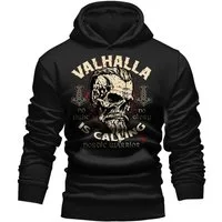 LOBO NEGRO® Kapuzensweatshirt Hoodie für Wikinger Nordmann Keltic Fans: Nordic Warrior
