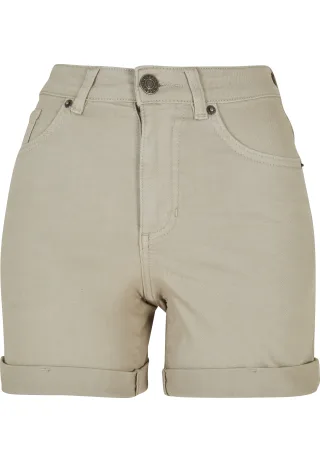 URBAN CLASSICS Shorts "Urban Classics Damen Ladies Colored Strech Denim Shorts"